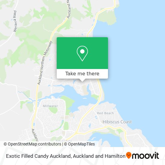 Exotic Filled Candy Auckland map