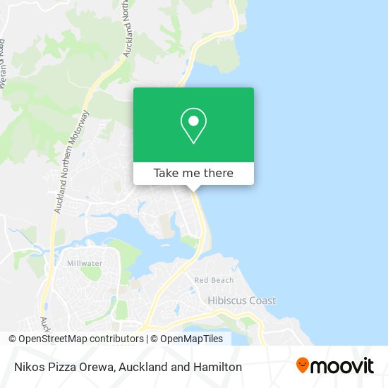 Nikos Pizza Orewa map