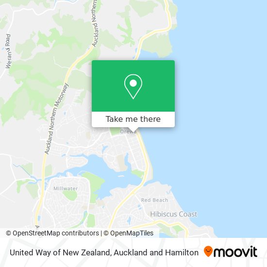 United Way of New Zealand map