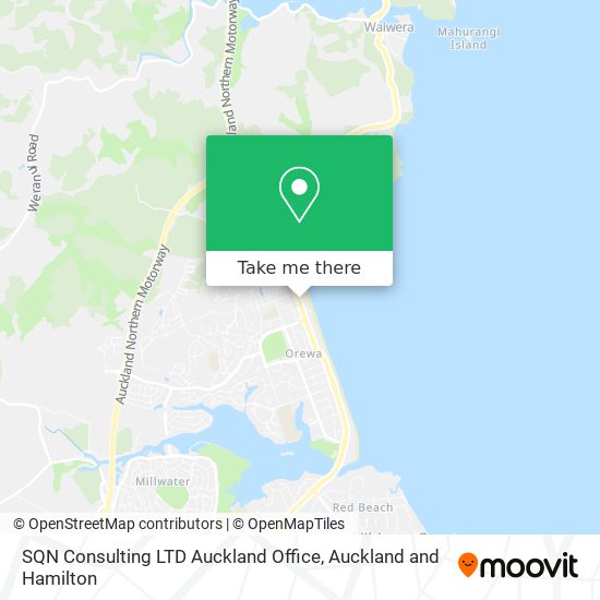 SQN Consulting LTD Auckland Office map