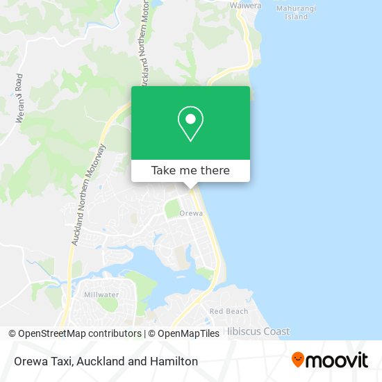 Orewa Taxi地图