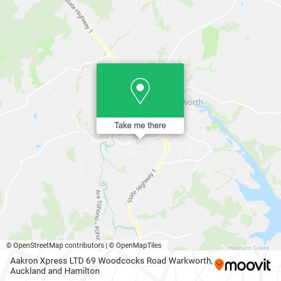 Aakron Xpress LTD 69 Woodcocks Road Warkworth map