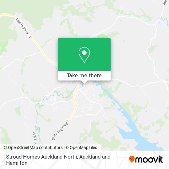 Stroud Homes Auckland North map