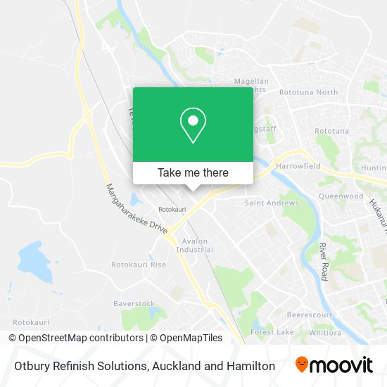 Otbury Refinish Solutions map