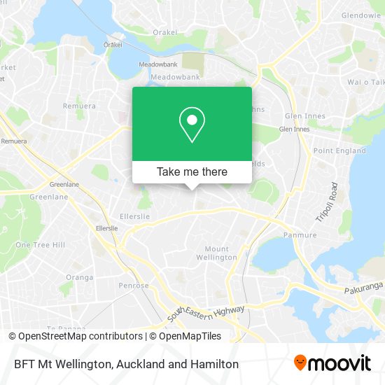 BFT Mt Wellington map