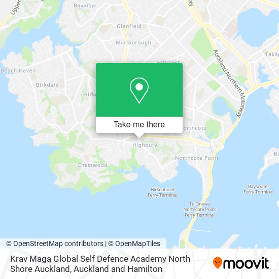 Krav Maga Global Self Defence Academy North Shore Auckland map