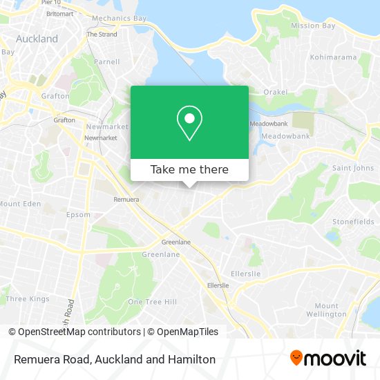 Remuera Road map