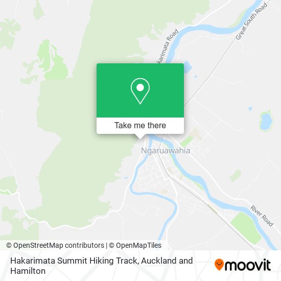 Hakarimata Summit Hiking Track map