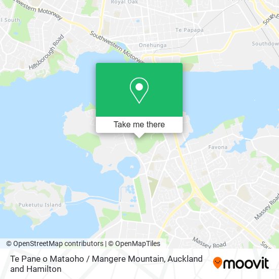Te Pane o Mataoho / Mangere Mountain map