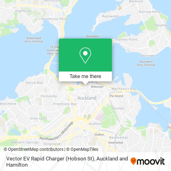 Vector EV Rapid Charger (Hobson St) map