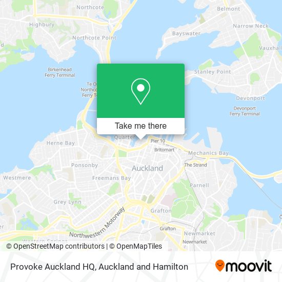 Provoke Auckland HQ map