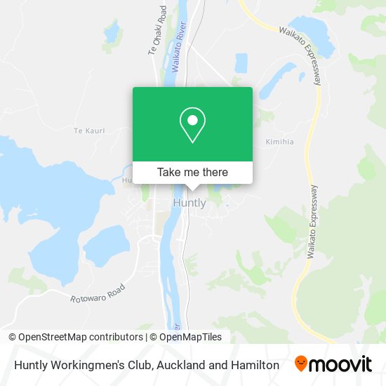 Huntly Workingmen's Club map