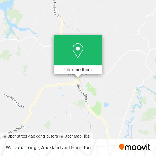 Waipoua Lodge map