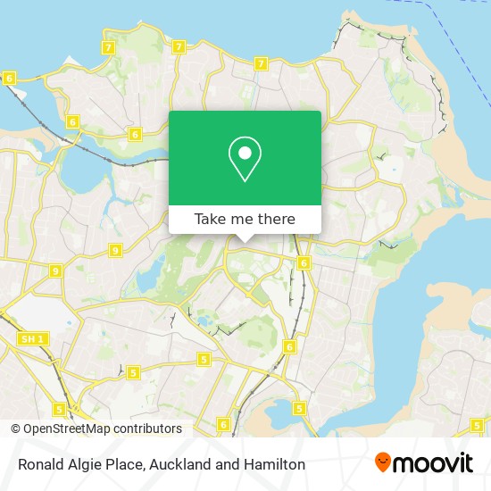 Ronald Algie Place map
