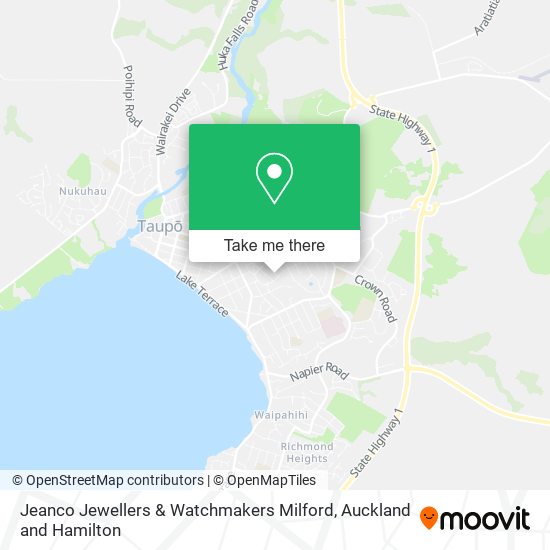 Jeanco Jewellers & Watchmakers Milford map