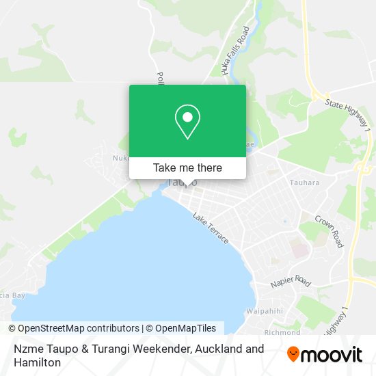 Nzme Taupo & Turangi Weekender map
