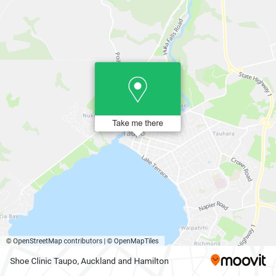 Shoe Clinic Taupo map