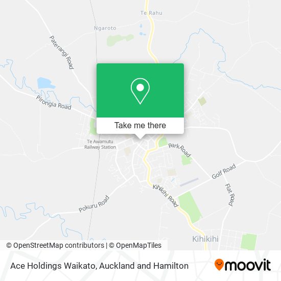 Ace Holdings Waikato map