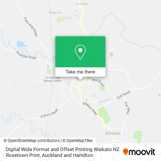 Digital Wide Format and Offset Printing Waikato NZ Rosetown Print地图