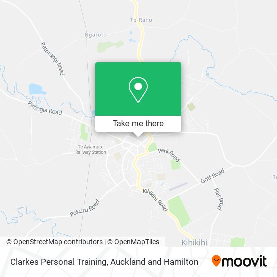 Clarkes Personal Training map