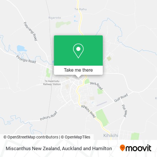 Miscanthus New Zealand map