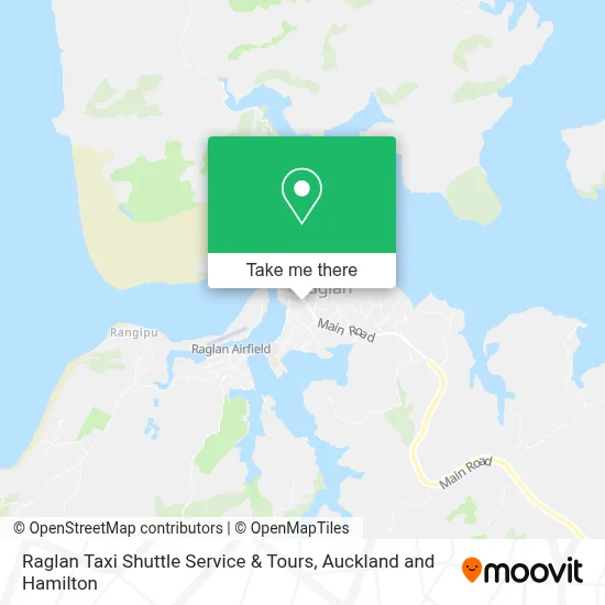 Raglan Taxi Shuttle Service & Tours map
