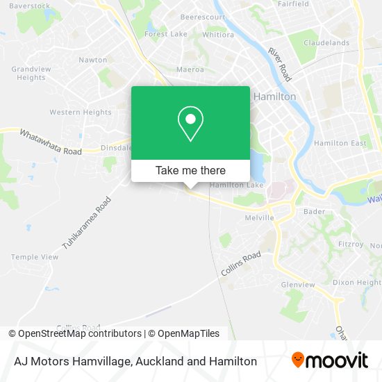 AJ Motors Hamvillage map