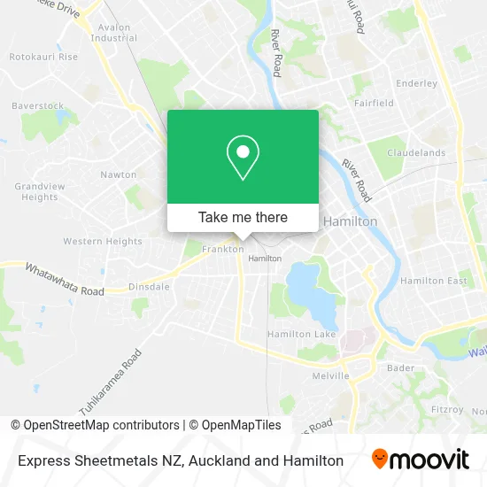 Express Sheetmetals NZ map