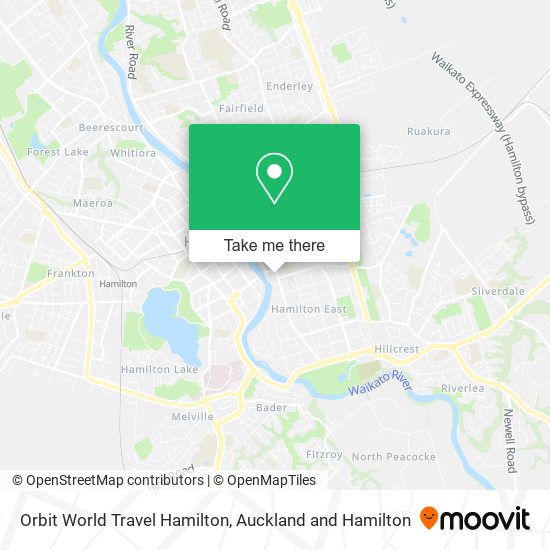 Orbit World Travel Hamilton map