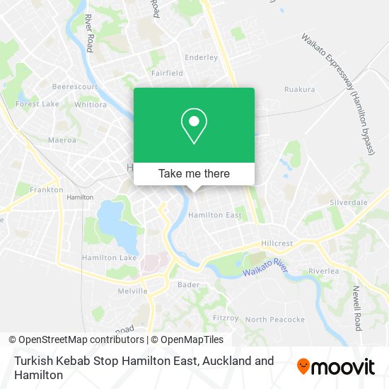 Turkish Kebab Stop Hamilton East map