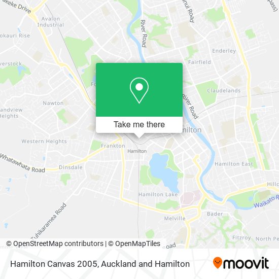 How to get to Hamilton Canvas 2005 in Auckland and Hamilton by Bus or