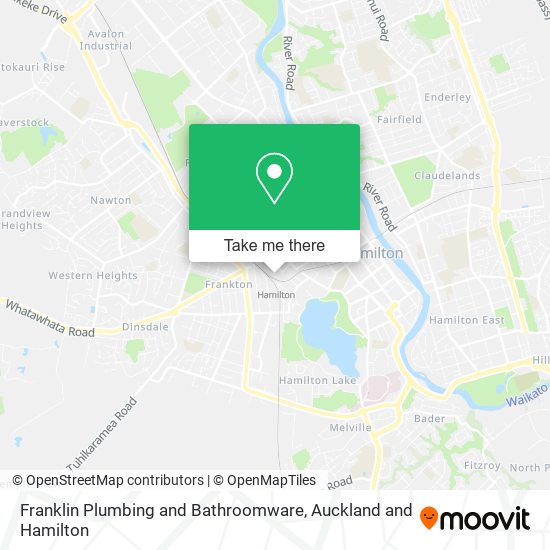 Franklin Plumbing and Bathroomware map