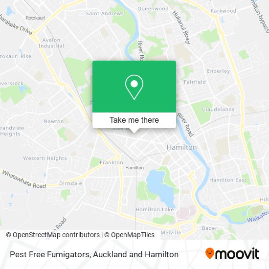 Pest Free Fumigators map