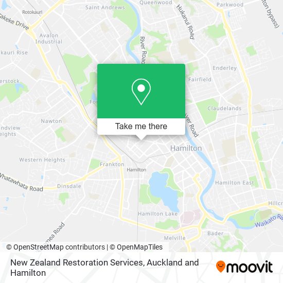 New Zealand Restoration Services map