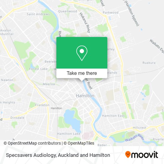 Specsavers Audiology map