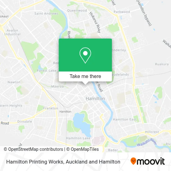 Hamilton Printing Works map