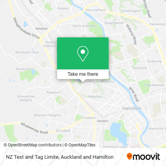 NZ Test and Tag Limite map