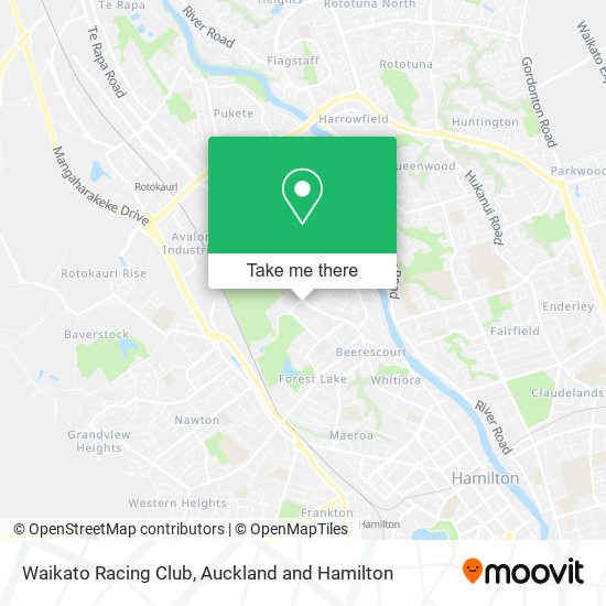 Waikato Racing Club map