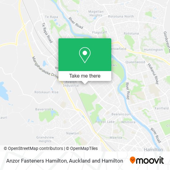 Anzor Fasteners Hamilton map