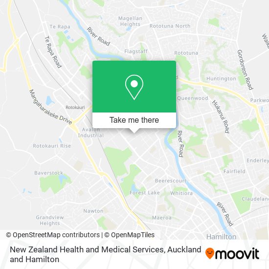 New Zealand Health and Medical Services地图