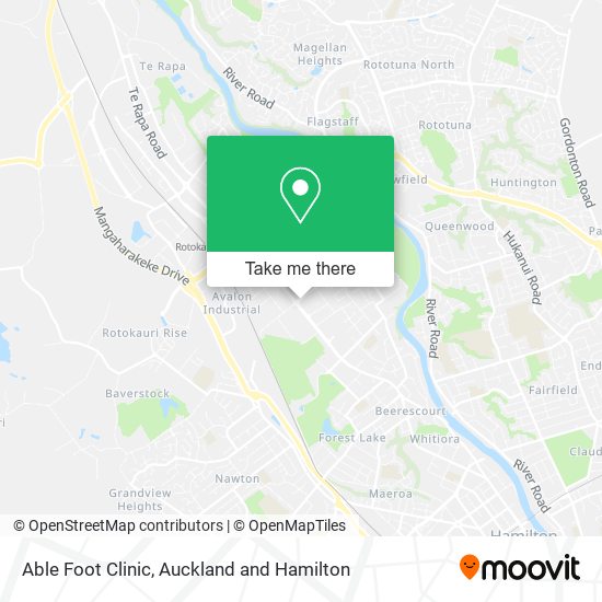 Able Foot Clinic map