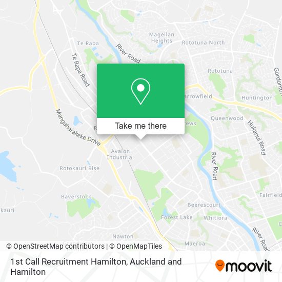 1st Call Recruitment Hamilton map