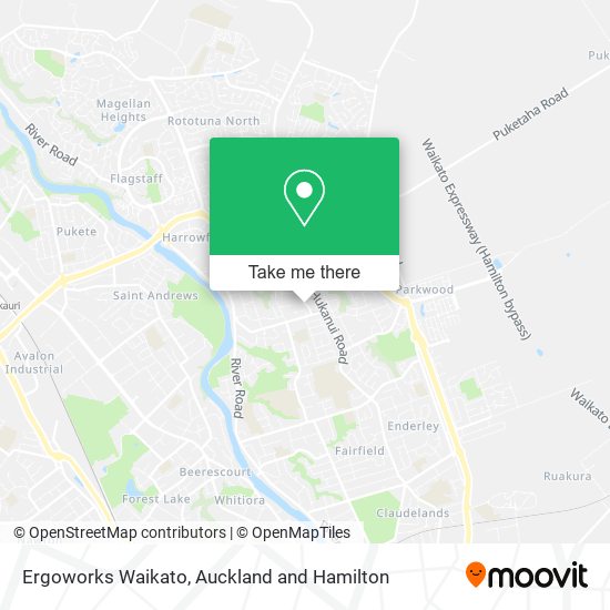 Ergoworks Waikato地图
