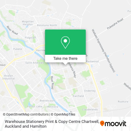 Warehouse Stationery Print & Copy Centre Chartwell地图
