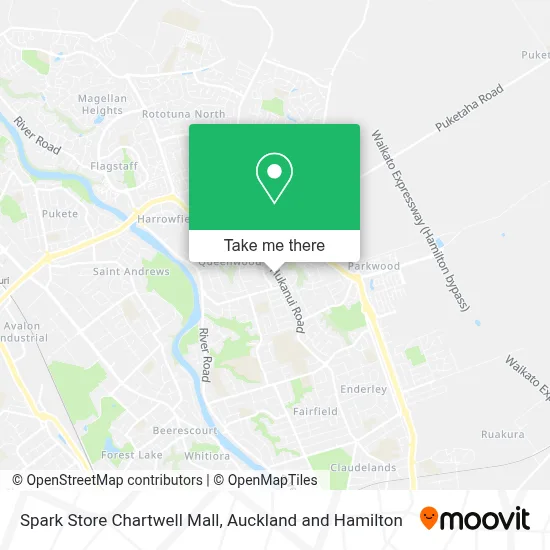 Spark Store Chartwell Mall map
