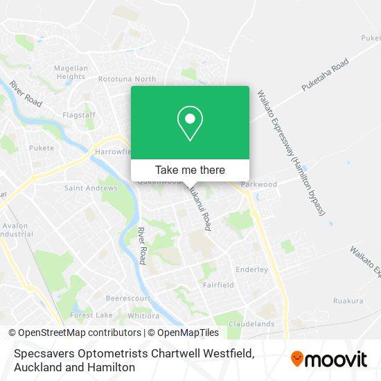 Specsavers Optometrists Chartwell Westfield map