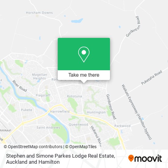 Stephen and Simone Parkes Lodge Real Estate map