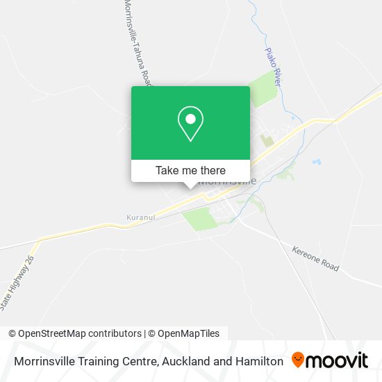 Morrinsville Training Centre map