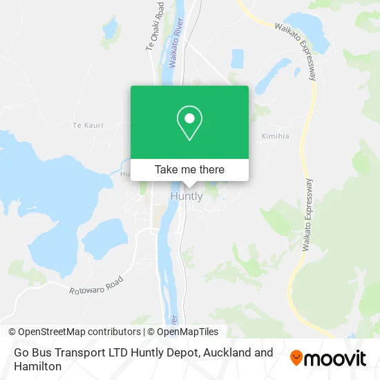 Go Bus Transport LTD Huntly Depot map