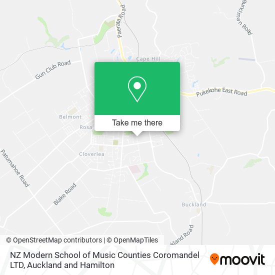 NZ Modern School of Music Counties Coromandel LTD地图